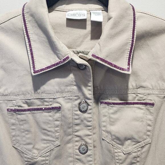 Perhaps You Were Born for Such A Time As This Upcycled Chicos Jacket, Size 8 - Picture 8 of 9